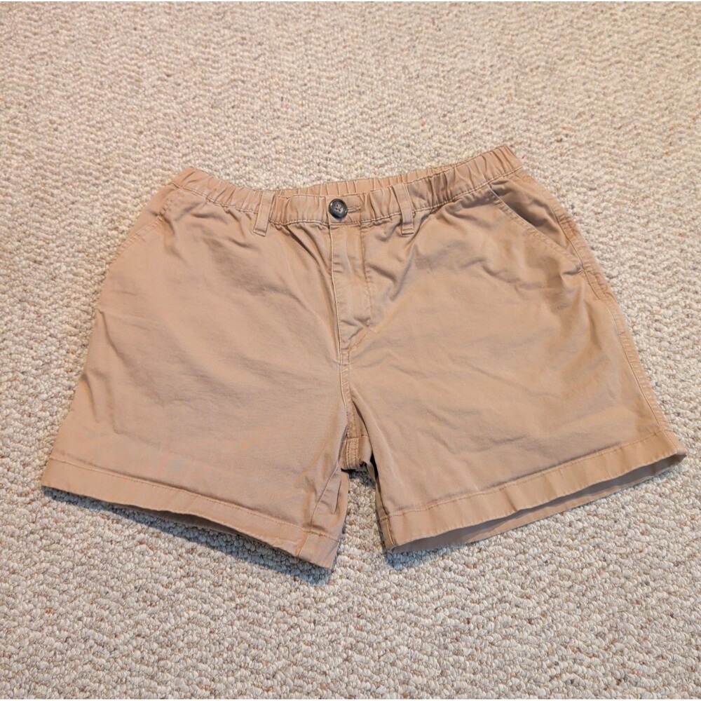 Chubbies 5.5 Chino Shorts Mens Medium Beige Pockets Flat Front